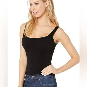 NWT Free People Square One tank size M/L Black